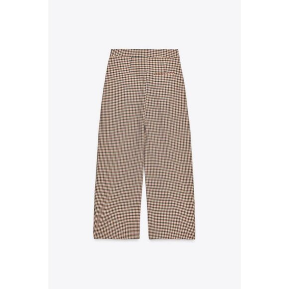 ZARA ZW COLLECTION CHECK TROUSERS - Picture 7 of 8